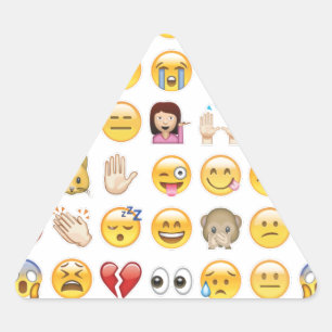 Pegatina Triangular emoji