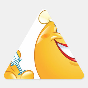 Pegatina Triangular emoji de enfermería