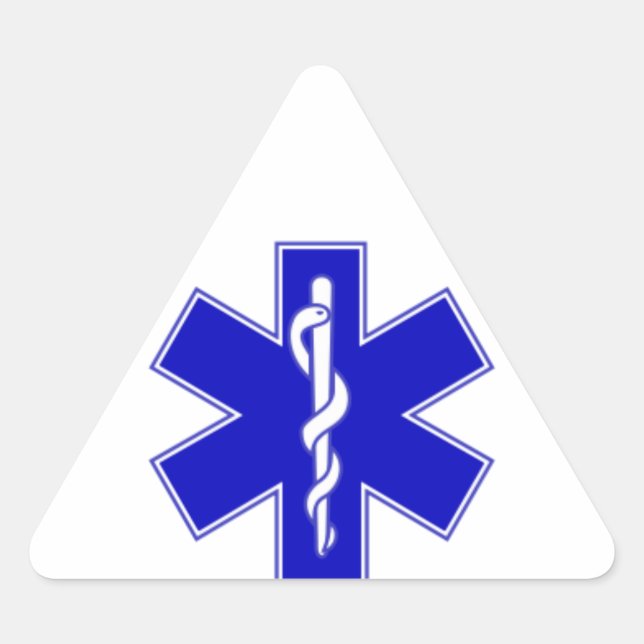 Pegatina Triangular EMS Sticker (Anverso)