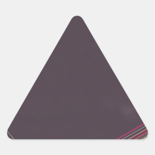 Pegatina Triangular en negro 0900 arte abstracto