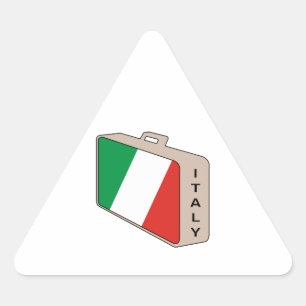 Pegatina Triangular Equipaje de Italia