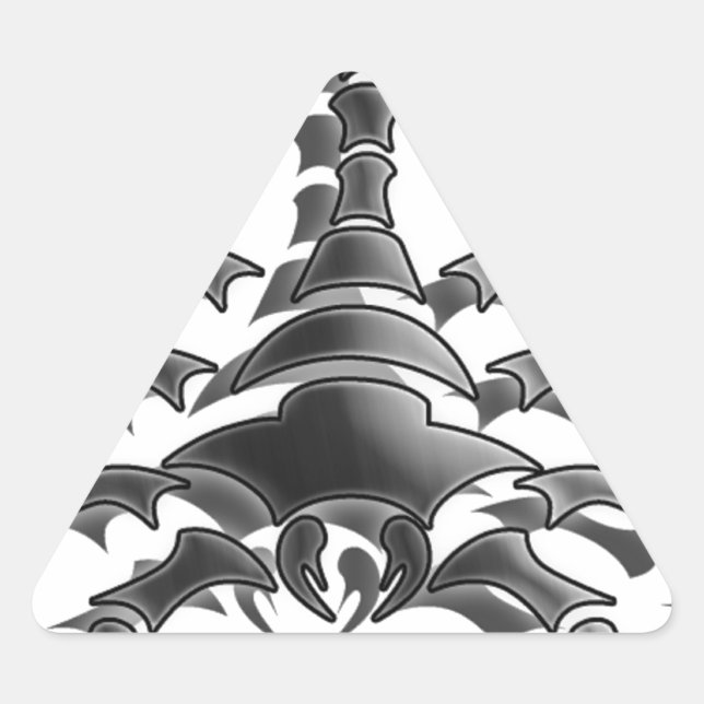 Pegatina Triangular Escorpión (Anverso)