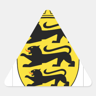 Pegatina Triangular Escudo de armas de Baden-Württemberg (Alemania)