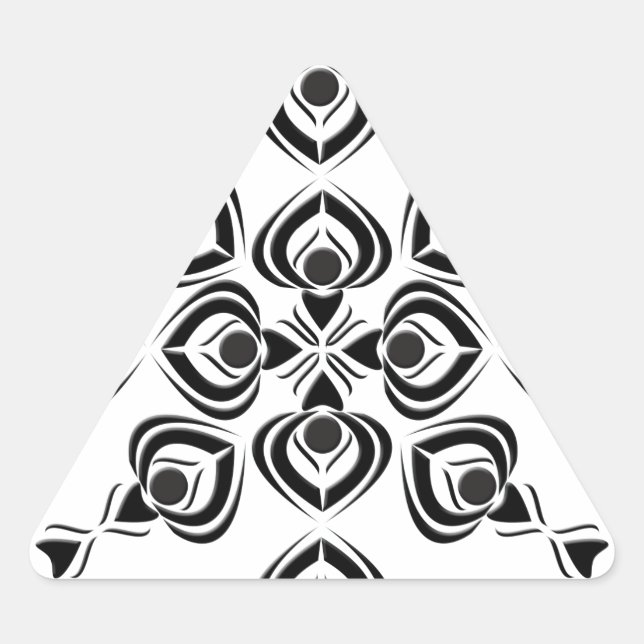 Pegatina Triangular Espadas (Anverso)