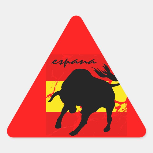 Pegatina Triangular Espana (Anverso)