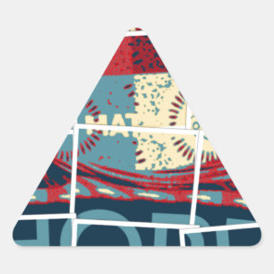 Pegatina Triangular Esperanza Sea El Milagro Hermoso Inspirador