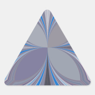 Pegatina Triangular Estampa de arte de textura de lunares gris ceniza