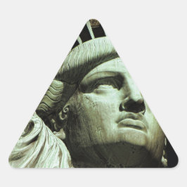 Pegatina Triangular Estatua de la Libertad
