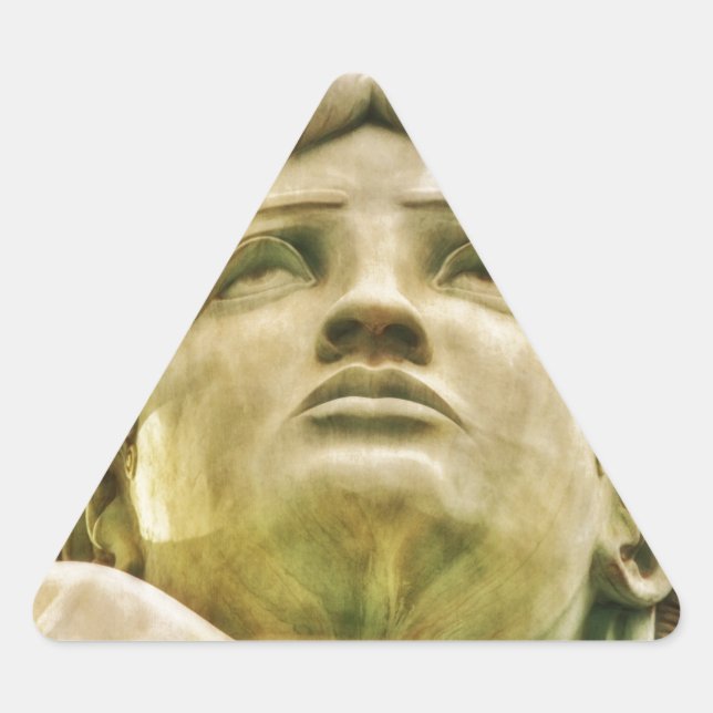 Pegatina Triangular Estatua de la Libertad (Anverso)