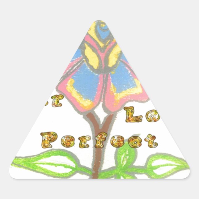 Pegatina Triangular Este Año Nuevo se ve perfecto para imprimir texto  (Anverso)