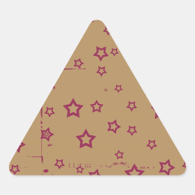Pegatina Triangular estrellas (Anverso)