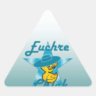 Pegatina Triangular Euchre Chick #7