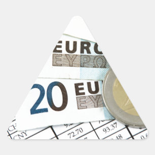 Pegatina Triangular Euros