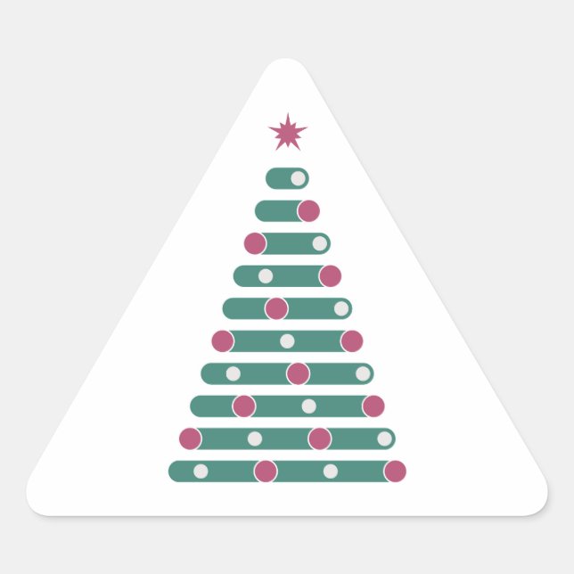 Pegatina Triangular Evergreen Rhythm (Anverso)