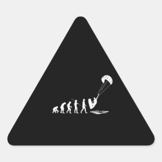 Pegatina Triangular Evolución Del Hombre Para Superar Graciosos Regalo