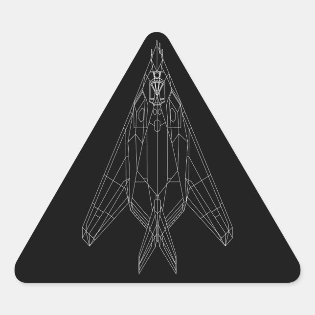 Pegatina triangular F-117 (Anverso)