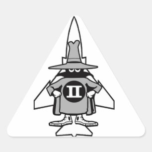 Pegatina Triangular Fantasma radiante