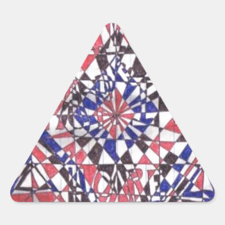 Pegatina Triangular Fe, esperanza, caridad, productos de amor