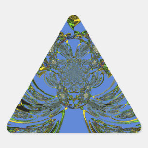 Pegatina Triangular Feather Fish