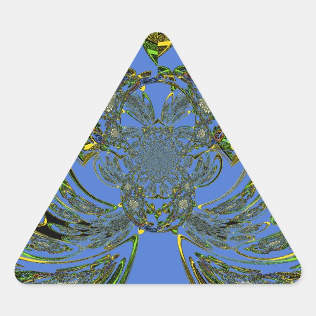 Pegatina Triangular Feather Fish (Anverso)