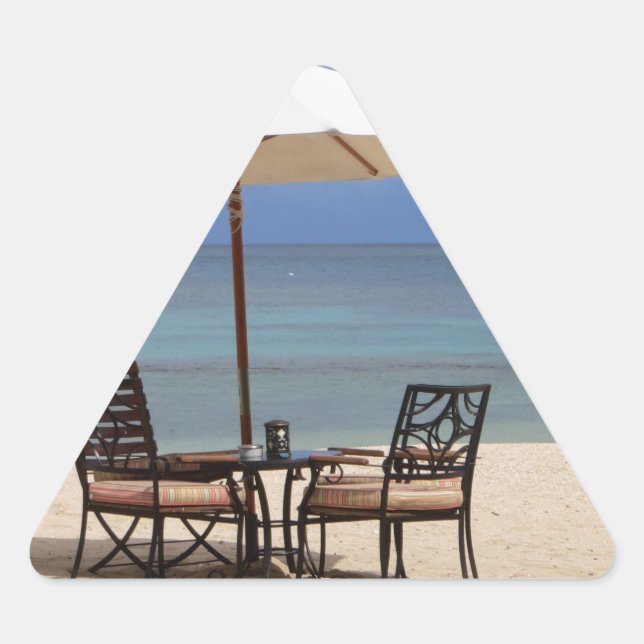 Pegatina Triangular Feliz (Anverso)