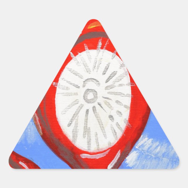 Pegatina Triangular Feliz Navidad (Anverso)