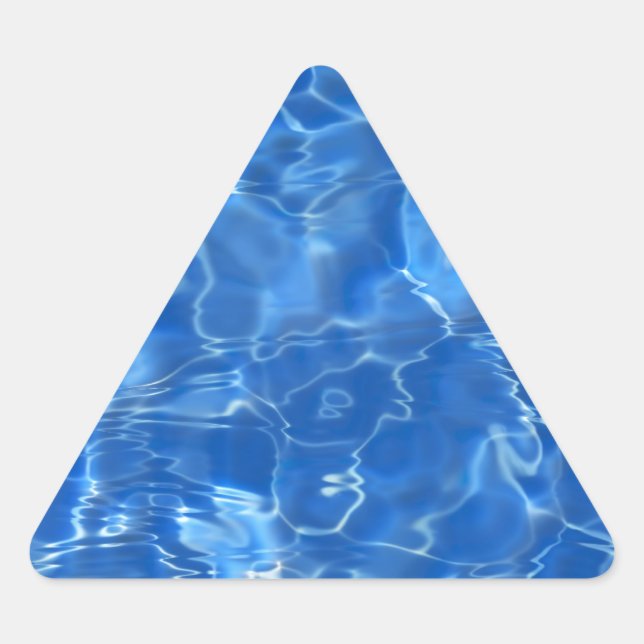 Pegatina Triangular fondo de agua (Anverso)