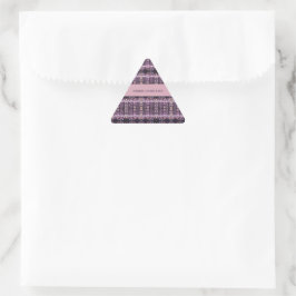 Pegatina Triangular Fondo mágico rosa nombre Personalizado
