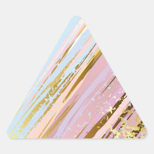 Pegatina Triangular Fondo rosa texturizado