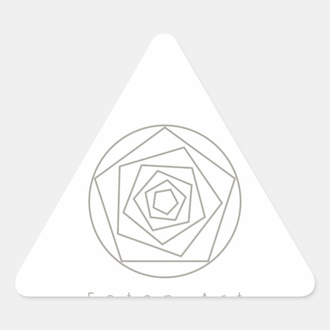 Pegatina Triangular Foton Art Champagne (Anverso)