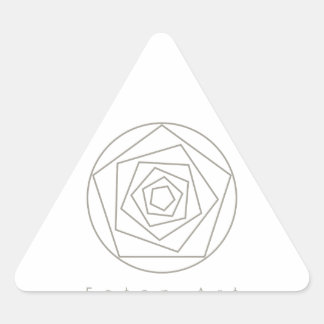 Pegatina Triangular Foton Art Champagne