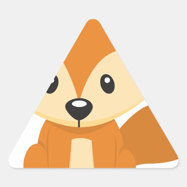 Pegatina Triangular Foxy (Anverso)