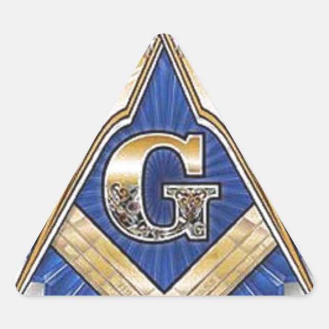 Pegatina Triangular Freemason (Anverso)