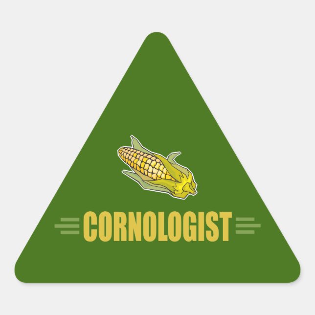 Pegatina Triangular Funny Corn (Anverso)