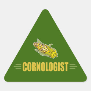 Pegatina Triangular Funny Corn
