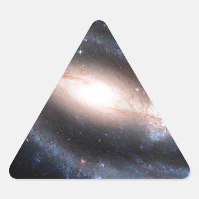 Pegatina Triangular Galaxia espiral majestuosa Impresión Vía Láctea An (Anverso)