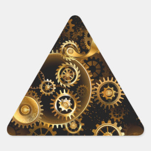 Pegatina Triangular Gases de bronce de vapor sin soldadura