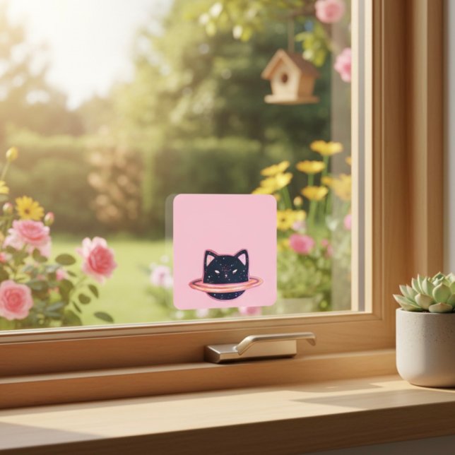 Pegatina Triangular Gato de planeta (Subido por el creador)