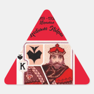 Pegatina Triangular "Gedimino-stulpai lituano"