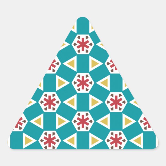 Pegatina Triangular Geométrica 230614 (01) (Anverso)