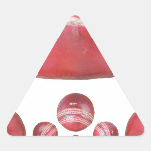 Pegatina Triangular Giro en Crimson - Un hermoso Arti de pelota de crí
