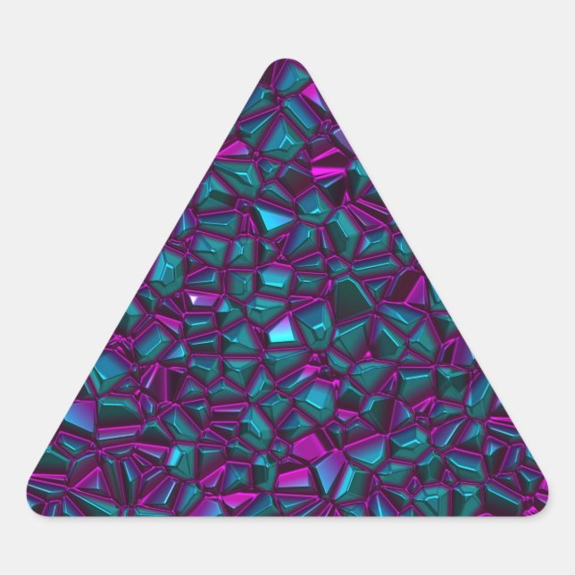 Pegatina Triangular glamstone nocturno : (Anverso)