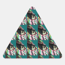 Pegatina Triangular Glider azucarero usando un Gorra