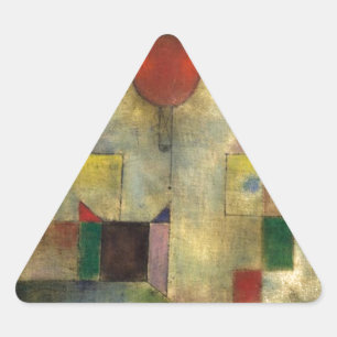 Pegatina Triangular Globo rojo Paul Klee