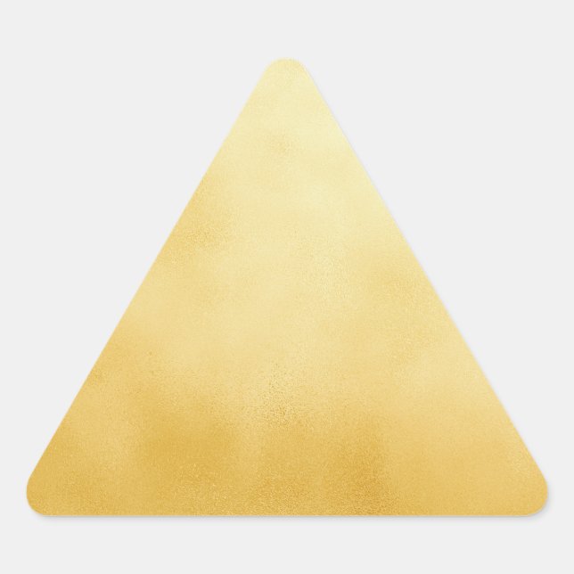 Pegatina Triangular Golden Relieve metalizado Faux Gold (Anverso)