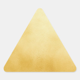 Pegatina Triangular Golden Relieve metalizado Faux Gold
