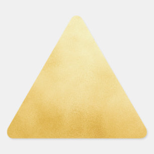 Pegatina Triangular Golden Relieve metalizado Faux Gold