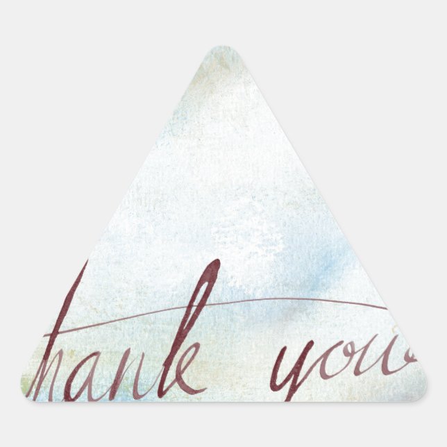 Pegatina Triangular gracias (Anverso)