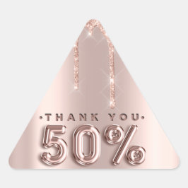 Pegatina Triangular Gracias Comprar Rosas de goteo 50%Off Triangle