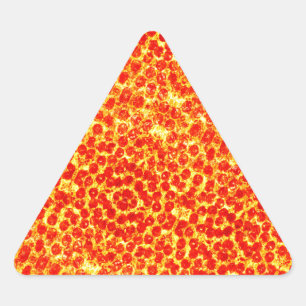 Pegatina Triangular Gran patrón de pizza